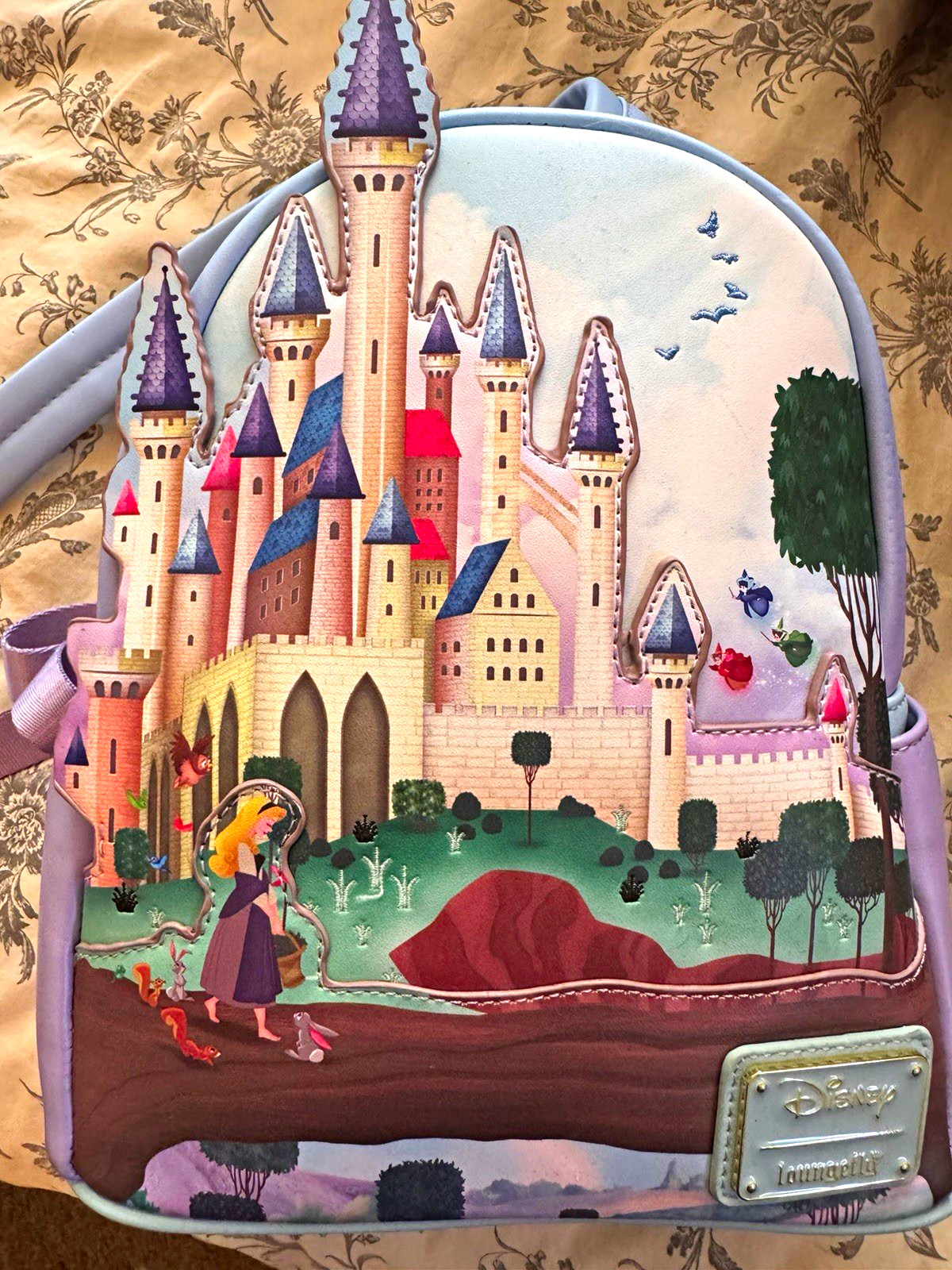 Loungefly Disney Sleeping Beauty Castle Mini Backpack, Multicolor