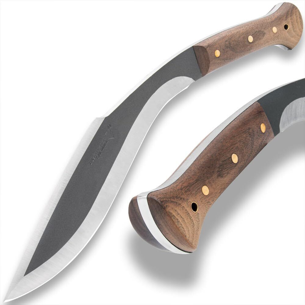 Backcountry Kukri Knife and Sheath | 1065 High Carbon Steel Blade | Length 15″