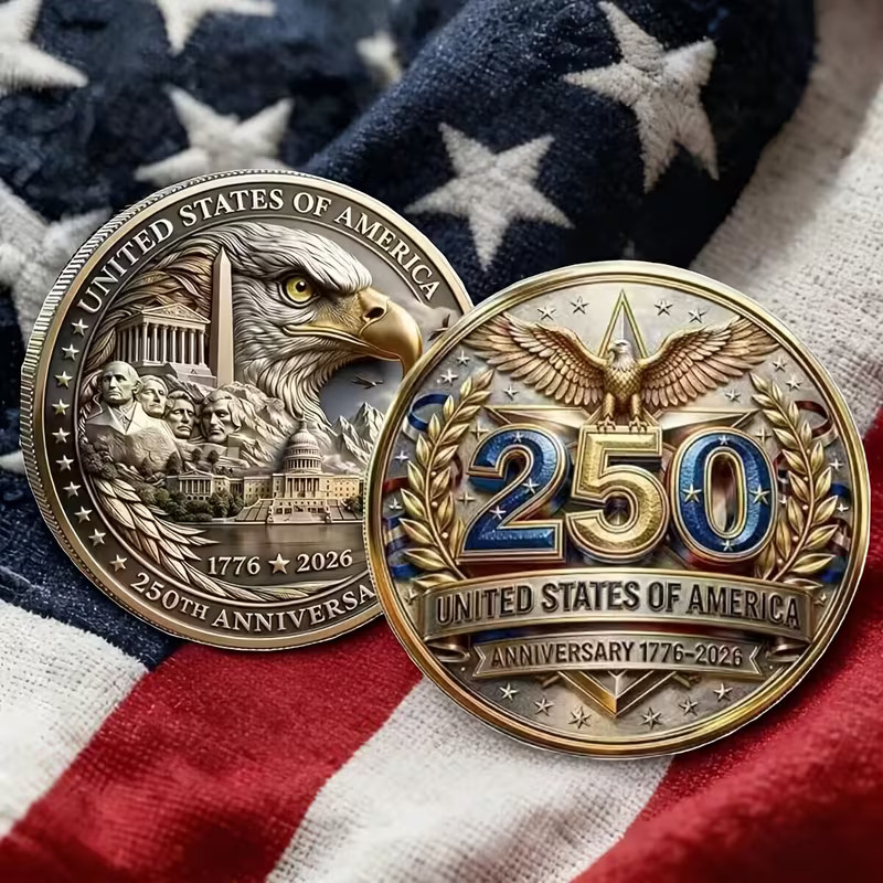 United States 250 Anniversary Challenge Coin Commemorative US 1-pc an