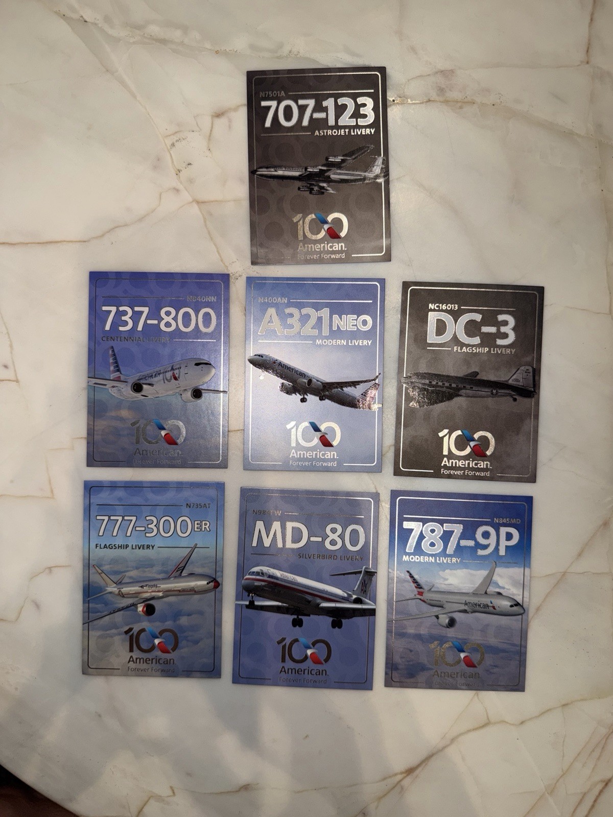 American Airlines Trading Card MD80 100 Years