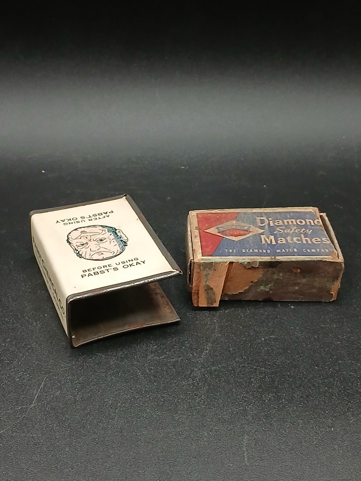 VINTAGE ANTIQUE 1923 Pabst Chemical Co Chicago Pabst’s Okay Specific MATCH COVER