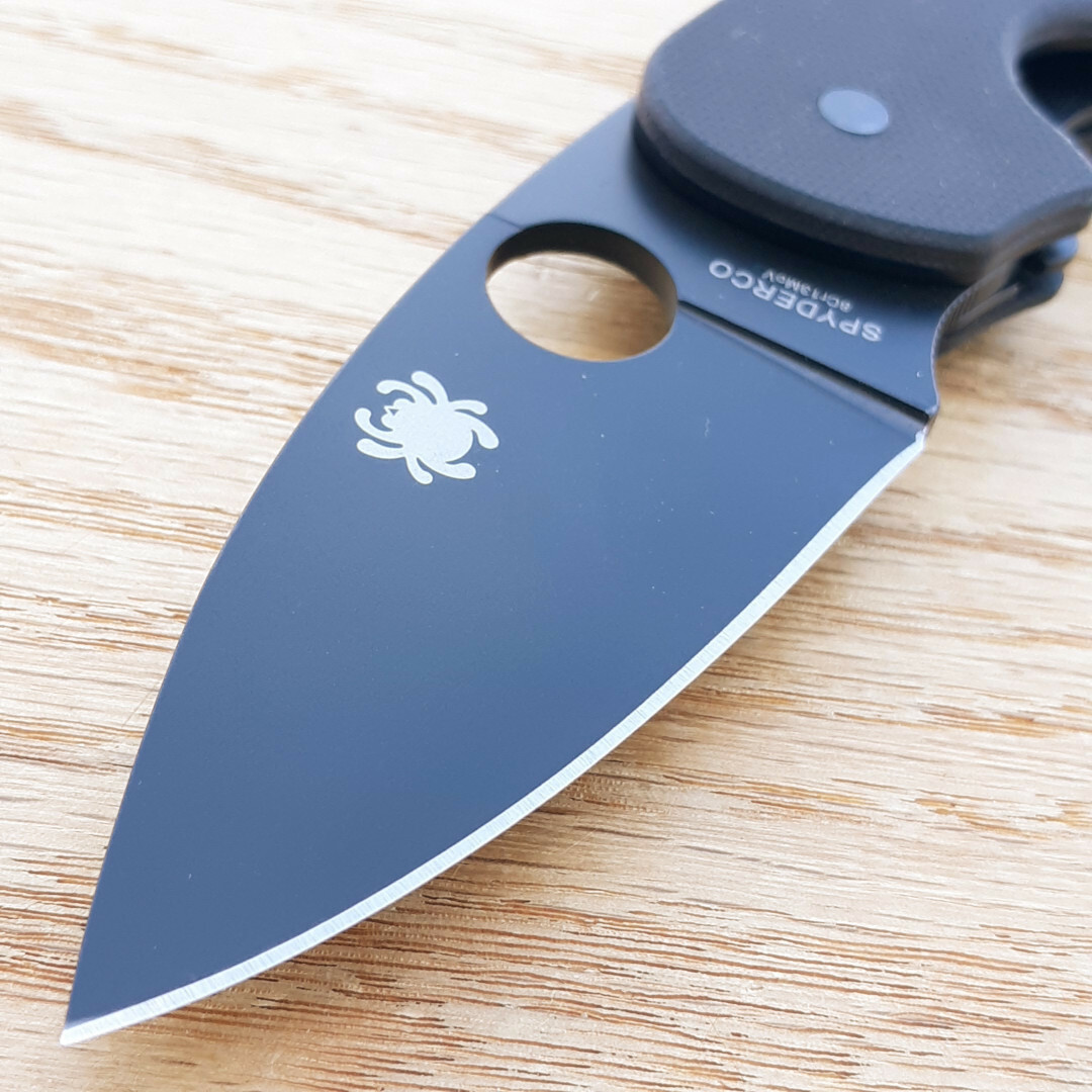 Spyderco Efficient Folding Knife 3″ 8Cr13MoV Stainless Blade Black G10 Handle