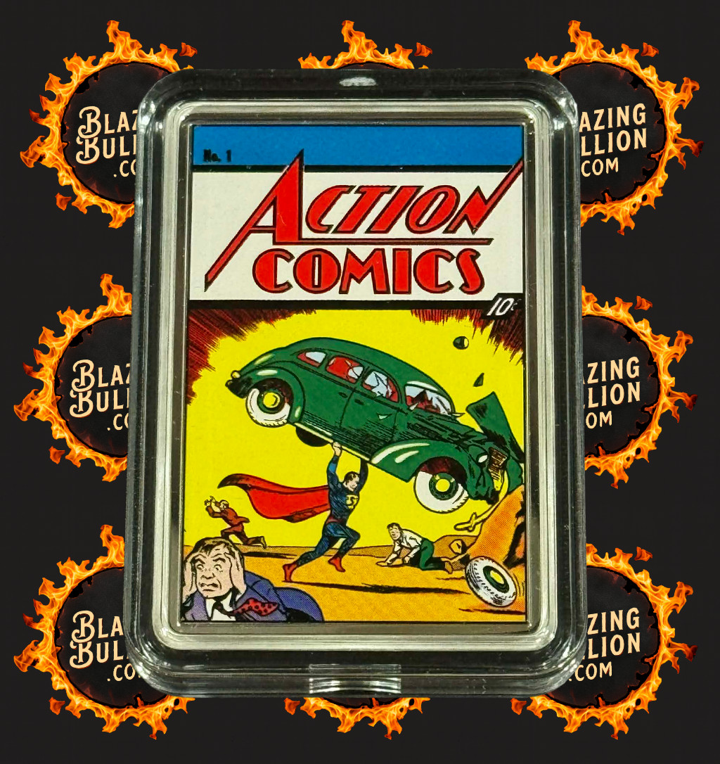 New Zealand Mint 2023 Action Comics #1 2 oz .999 Silver Coin 00911