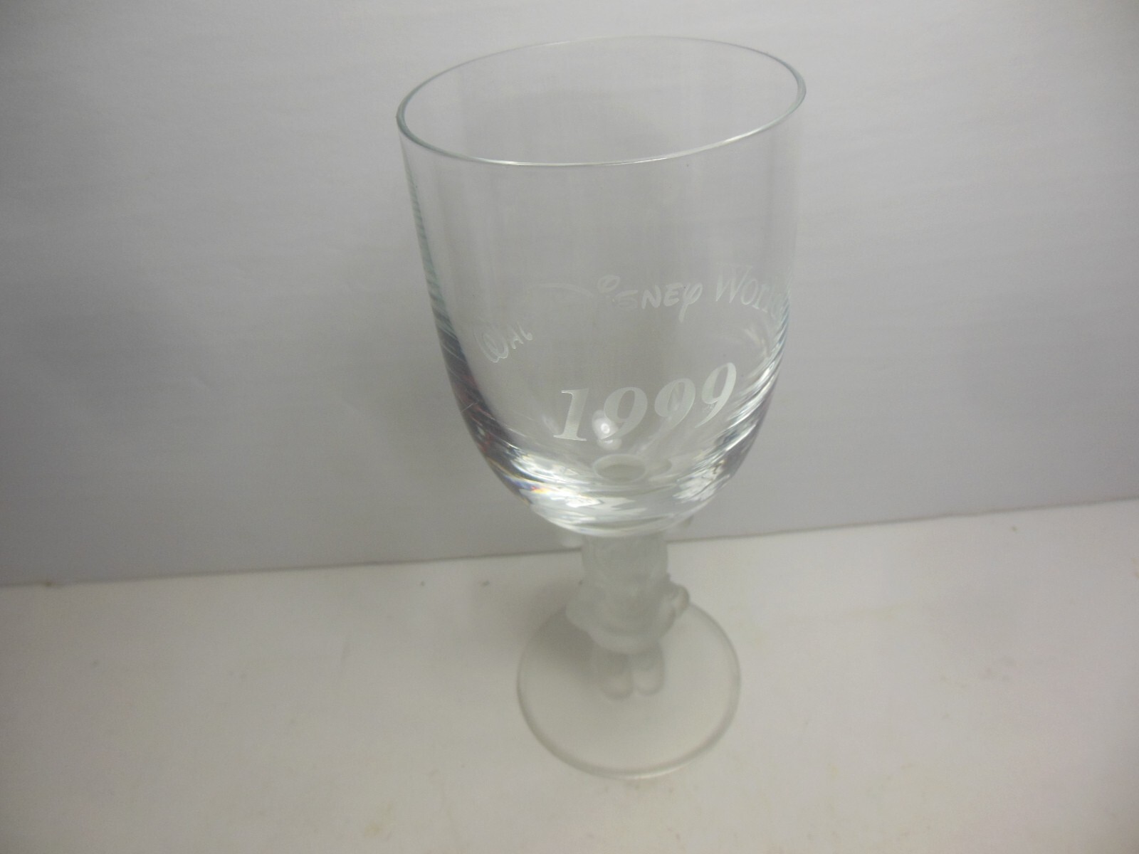 Vintage Minnie Mouse Wine Toasting Glass 1990’s 1999 Disney World WDW