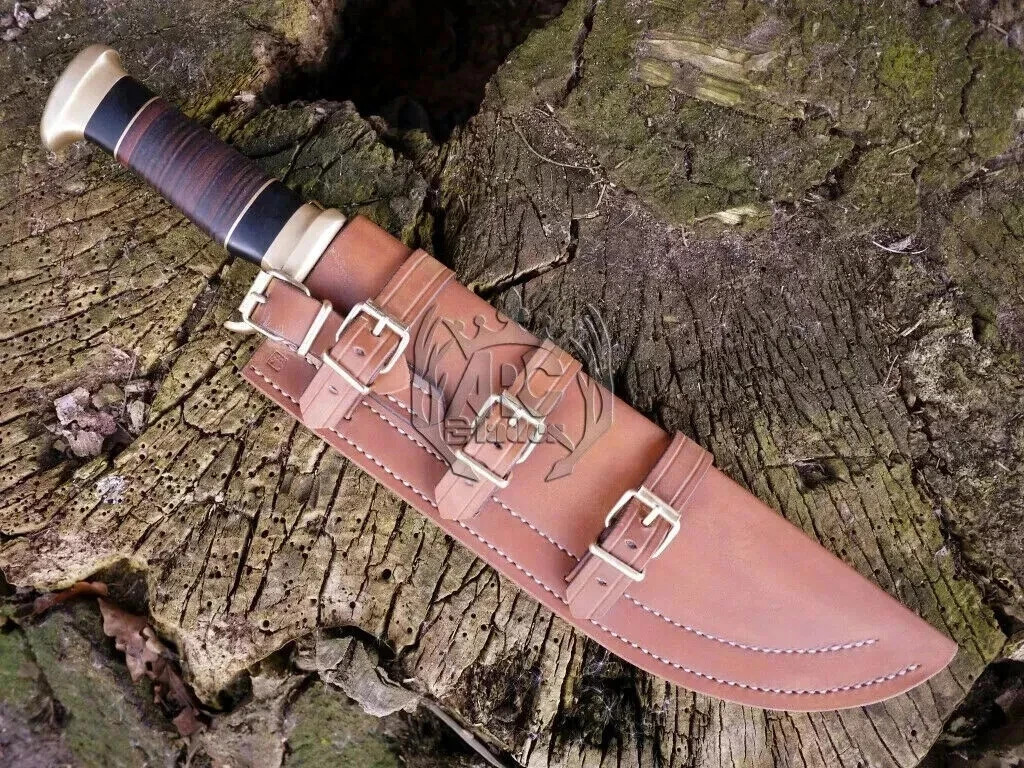 Custom Handmade Crocodile Dundee Bowie Knife Hunting Survival Knife