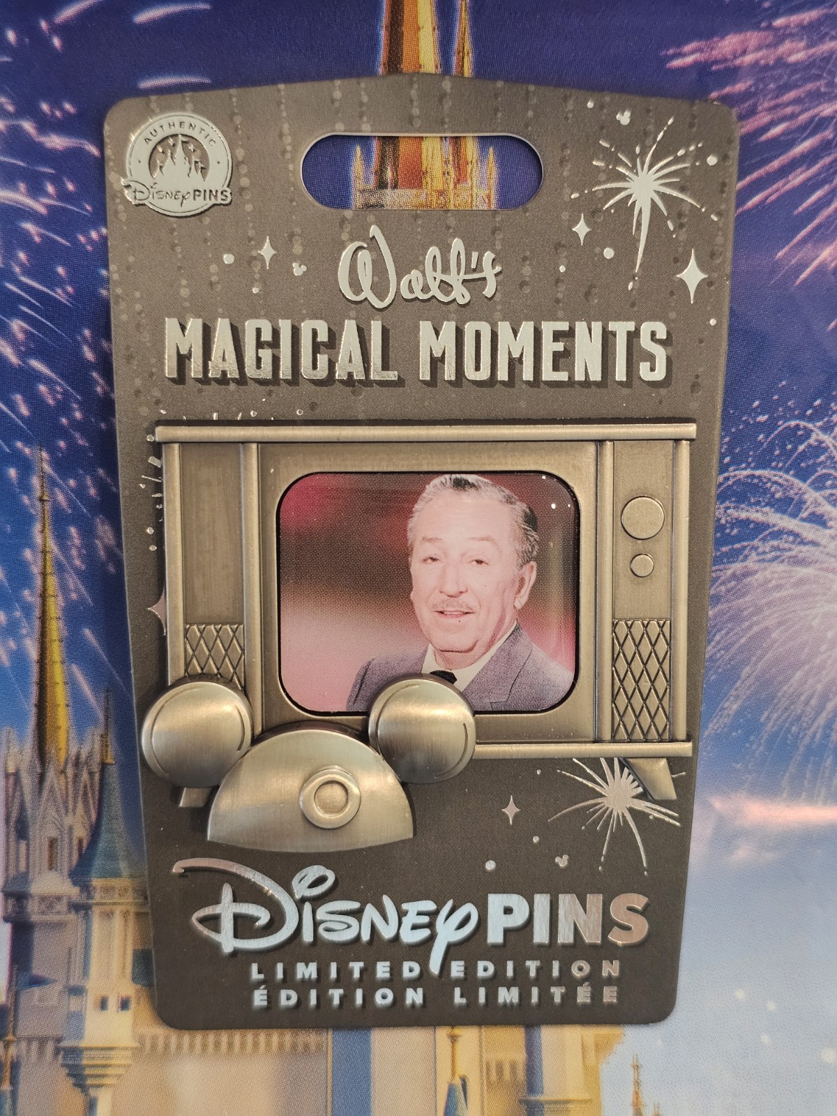 Disney Parks Pin – Mickey Mouse Ear Hat – Walt’s Magical Moments Ears LE Pin