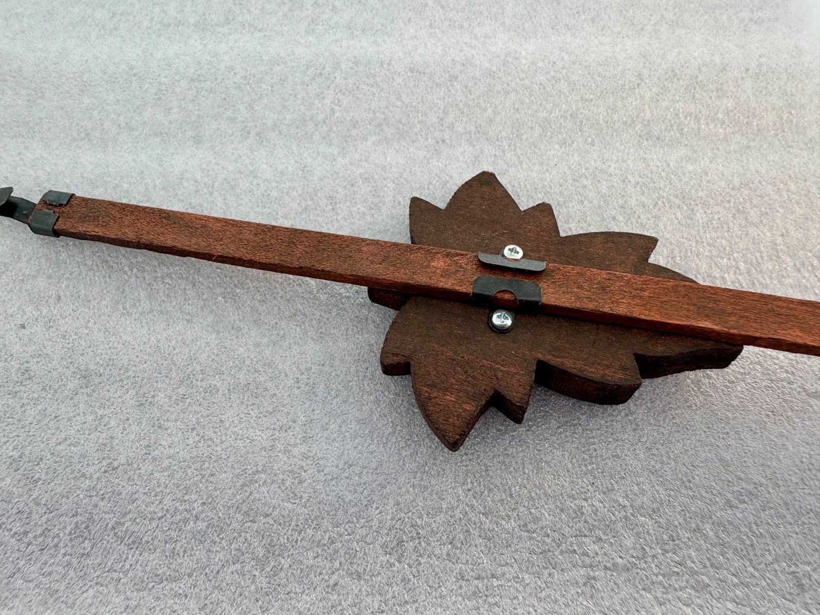 German Cuckoo Clock Pendulum in Walnut Finish
