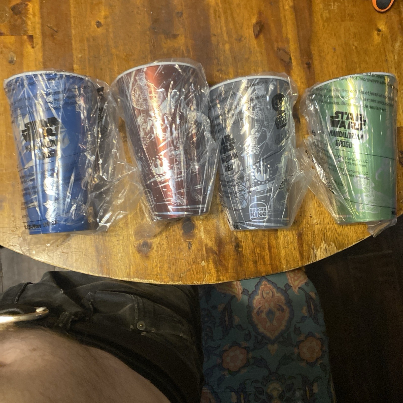 Star Wars Burger King Plastic Cup 2026 The Mandalorian And Grogu, Complete Set 4