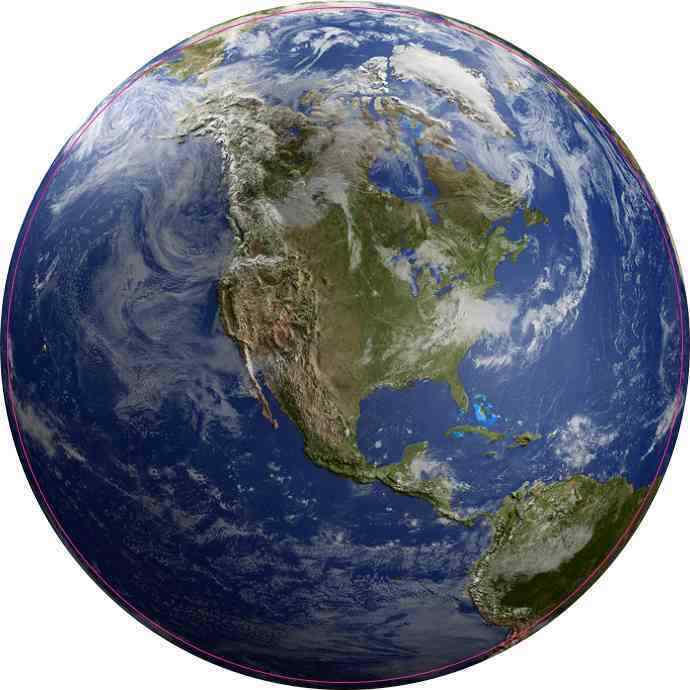 4.5in x 4.5in Earth Sticker Car Truck Vehicle Bumper Space Planet Window Decal