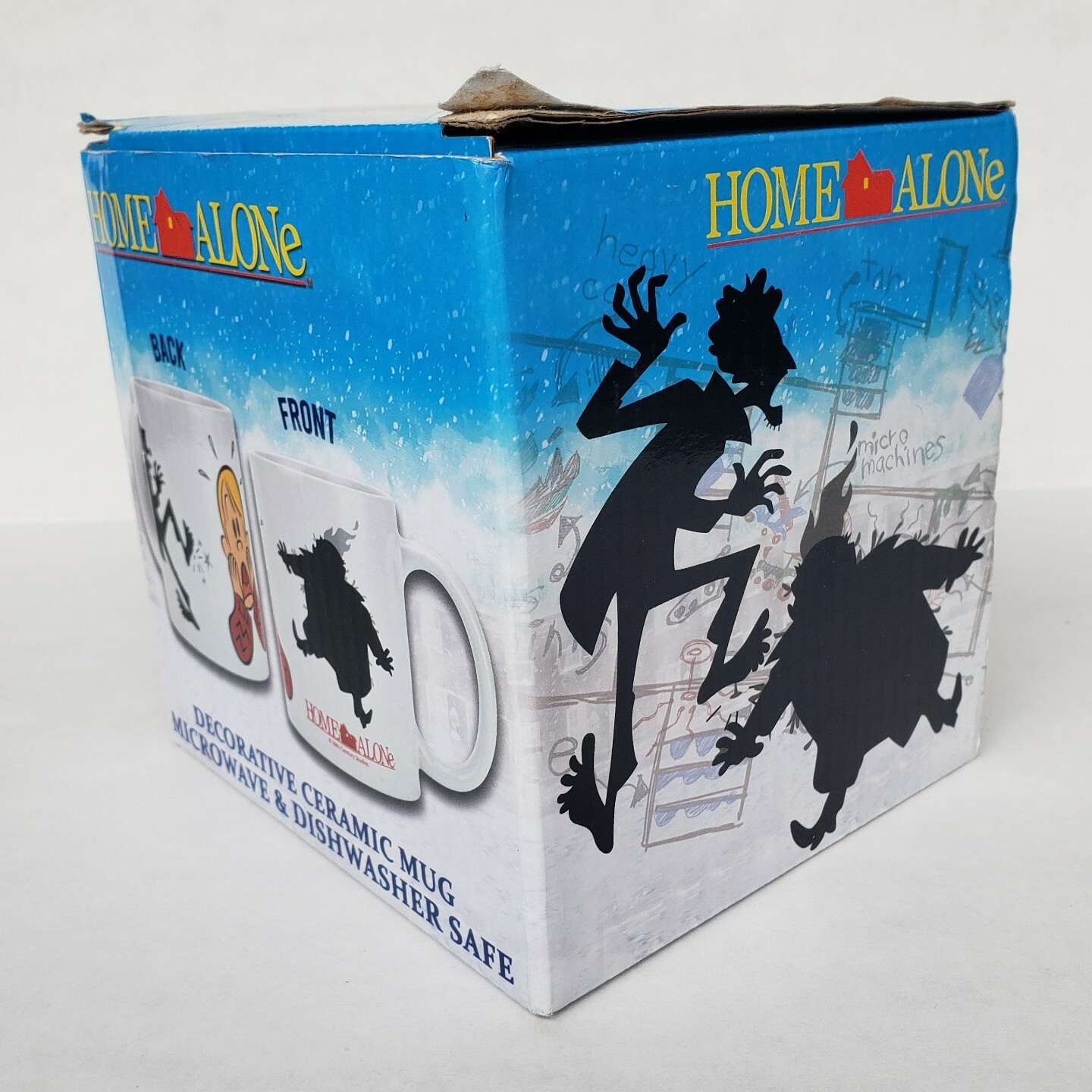 NECA Home Alone Ceramic Mug Cartoon Kevin McCallister & Wet Bandits Christmas