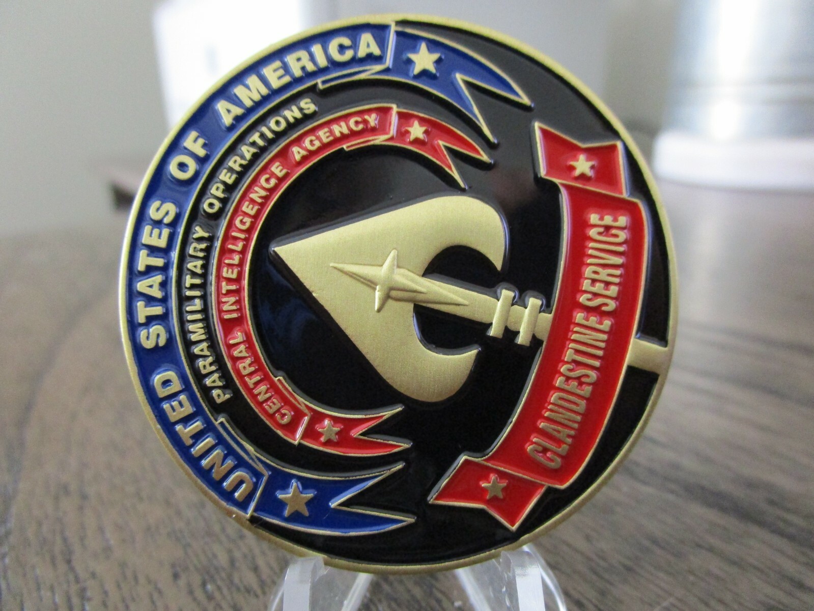 CIA Covert Special Operations Clandestine Service Lethal HUMINT Challenge Coin