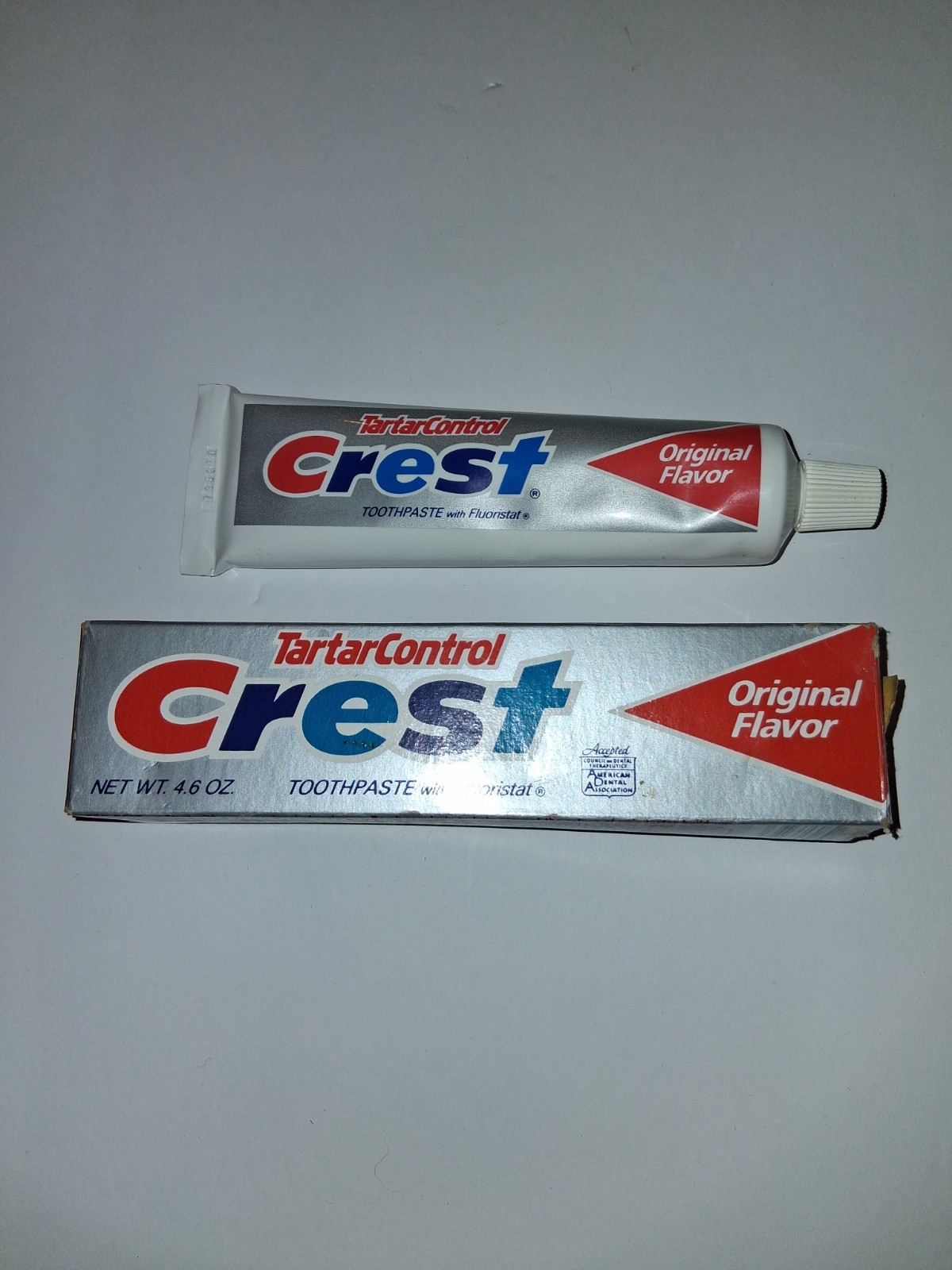 Vintage Circa 1987 Crest Original Toothpaste w/FluoriSTAT 4.6oz Movie Prop *READ