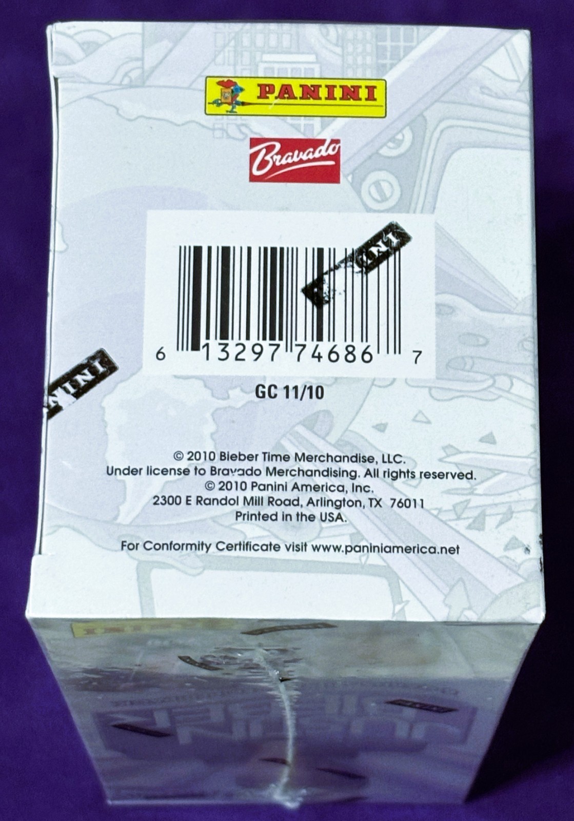 2010 Panini Justin Bieber UNOPENED BOX * 9 SEALED PACKS * Drake ROOKIE Card RC ?