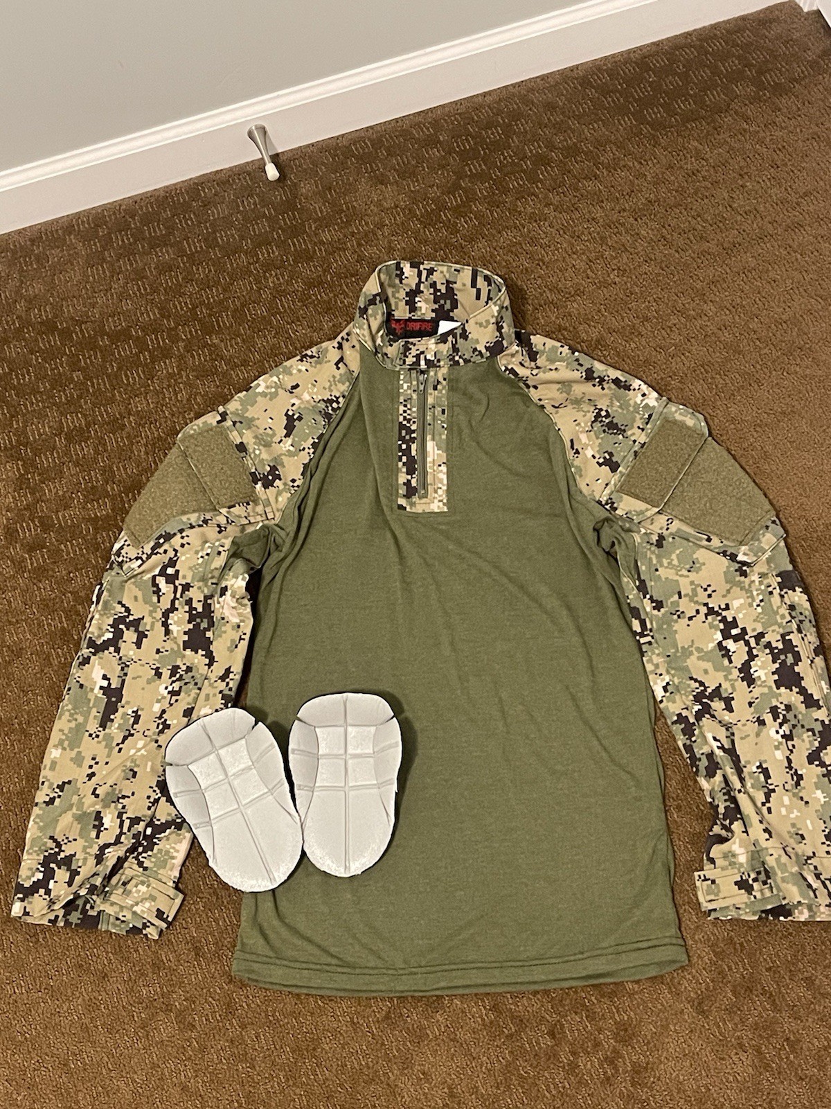 Drifire AOR2 Combat Shirt FR SMALL REGULAR (SR) Fire Resistant Elbow Pads