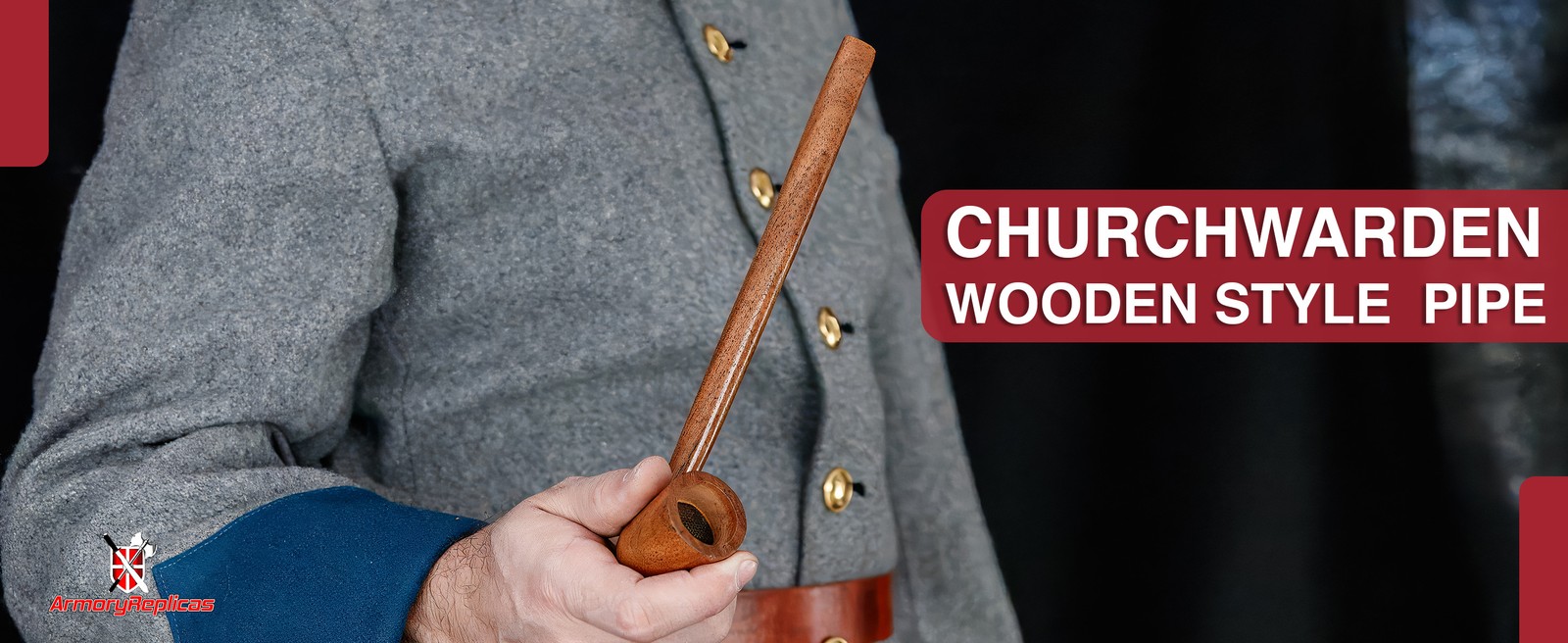 Churchwarden Wooden Smoking Pipe Handmade Elegant & Functional Pipe Sheeshamwood
