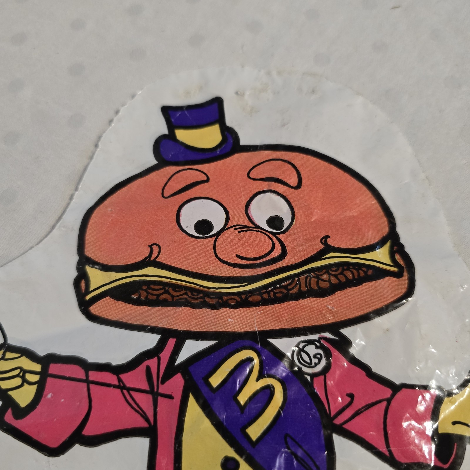 Vintage 1976 McDonald’s Mayor McCheese Plastic Hand Puppet McDonaldland USA
