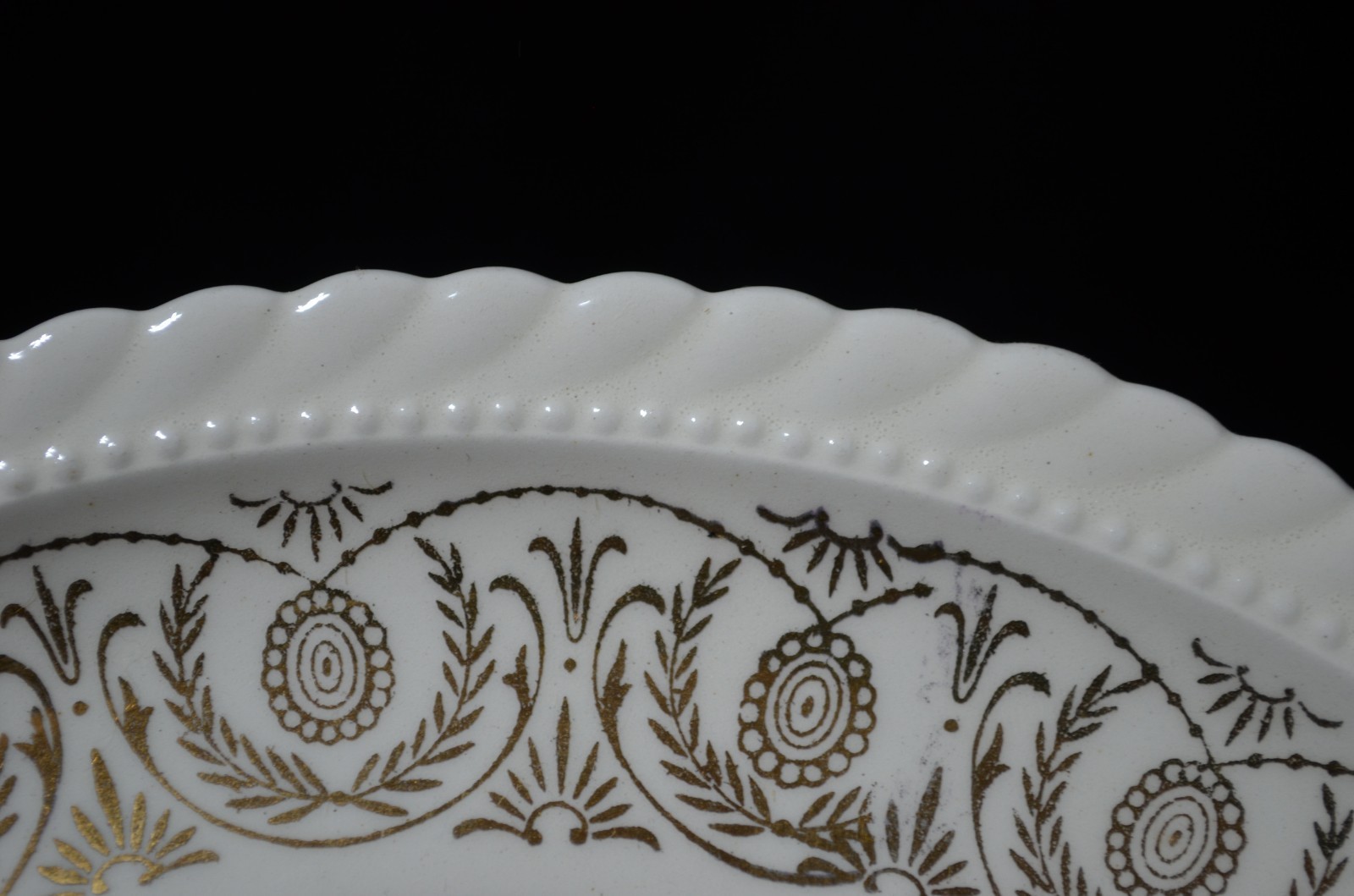 Vintage Concorde China Turkey Dinner Plate Gold Tone border Thanksgiving Qty 1