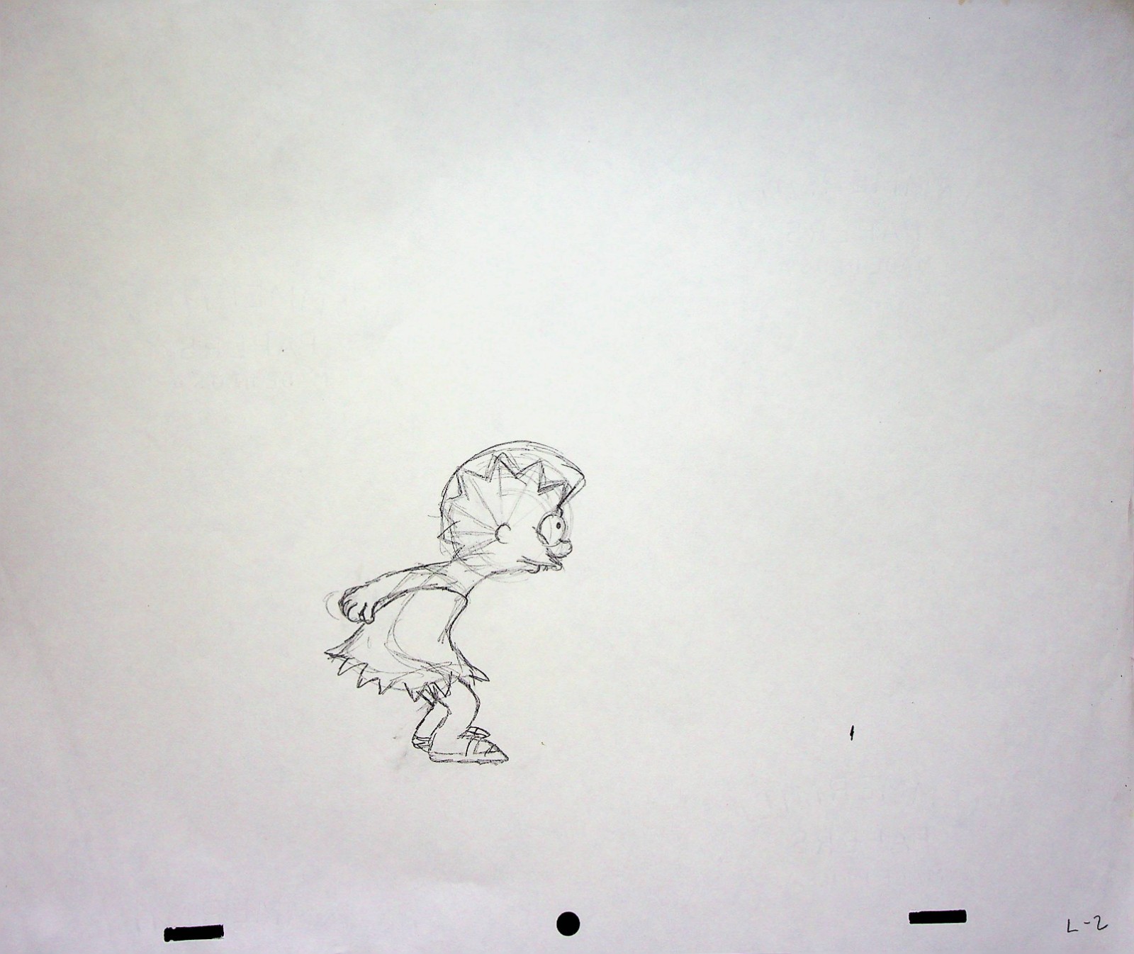 The Simpsons Production Hand Drawn Animation Pencil 20th Century Fox