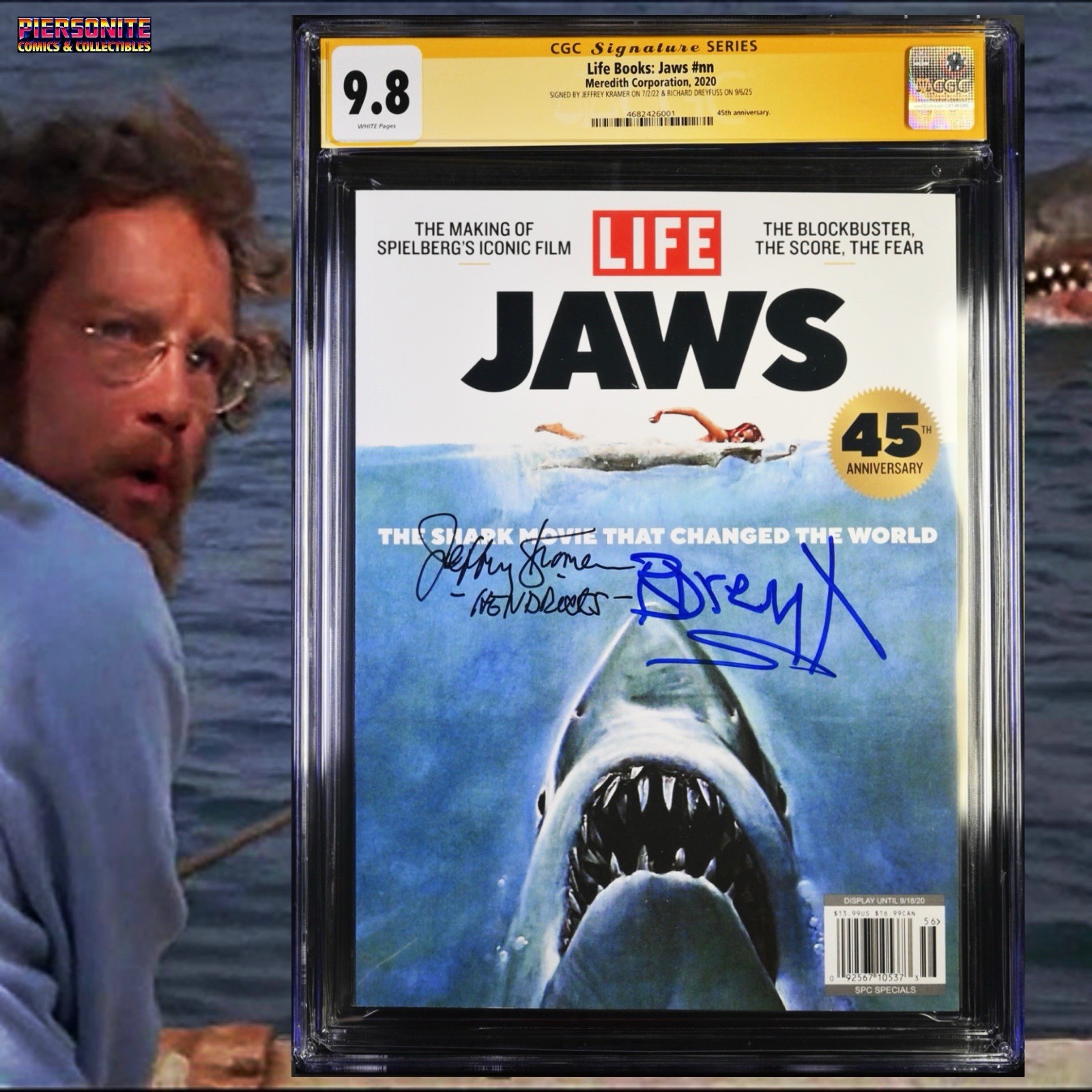 CGC 9.8 SS Life Books: Jaws #nn signed by Richard Dreyfuss & Jeffrey Kramer 2020