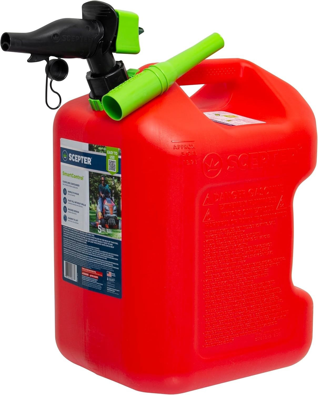 5 Gallon Red Gas Can Fuel Container Spill Proof Spout ExtenderDurable Red 5 …