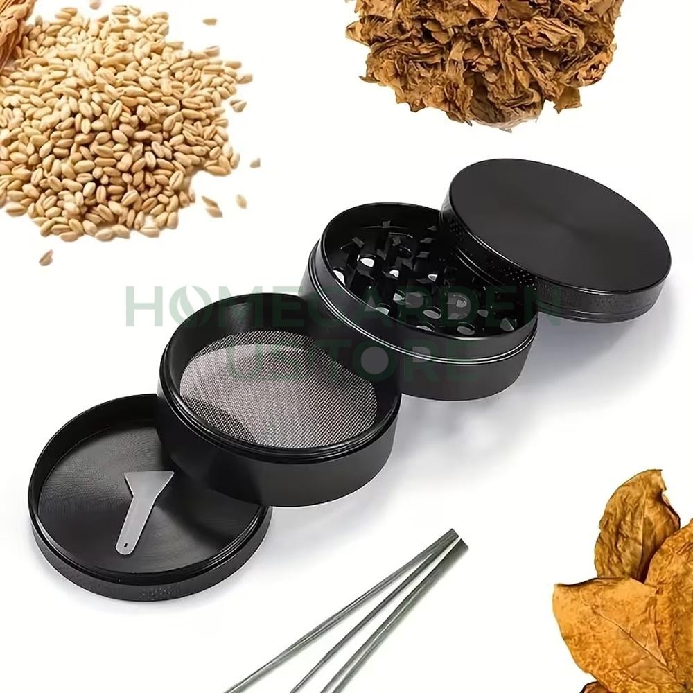 Herb Grinder 4 Layer 3 inch Large Metal Tobacco Crusher Magnetic Tobacco Grinder