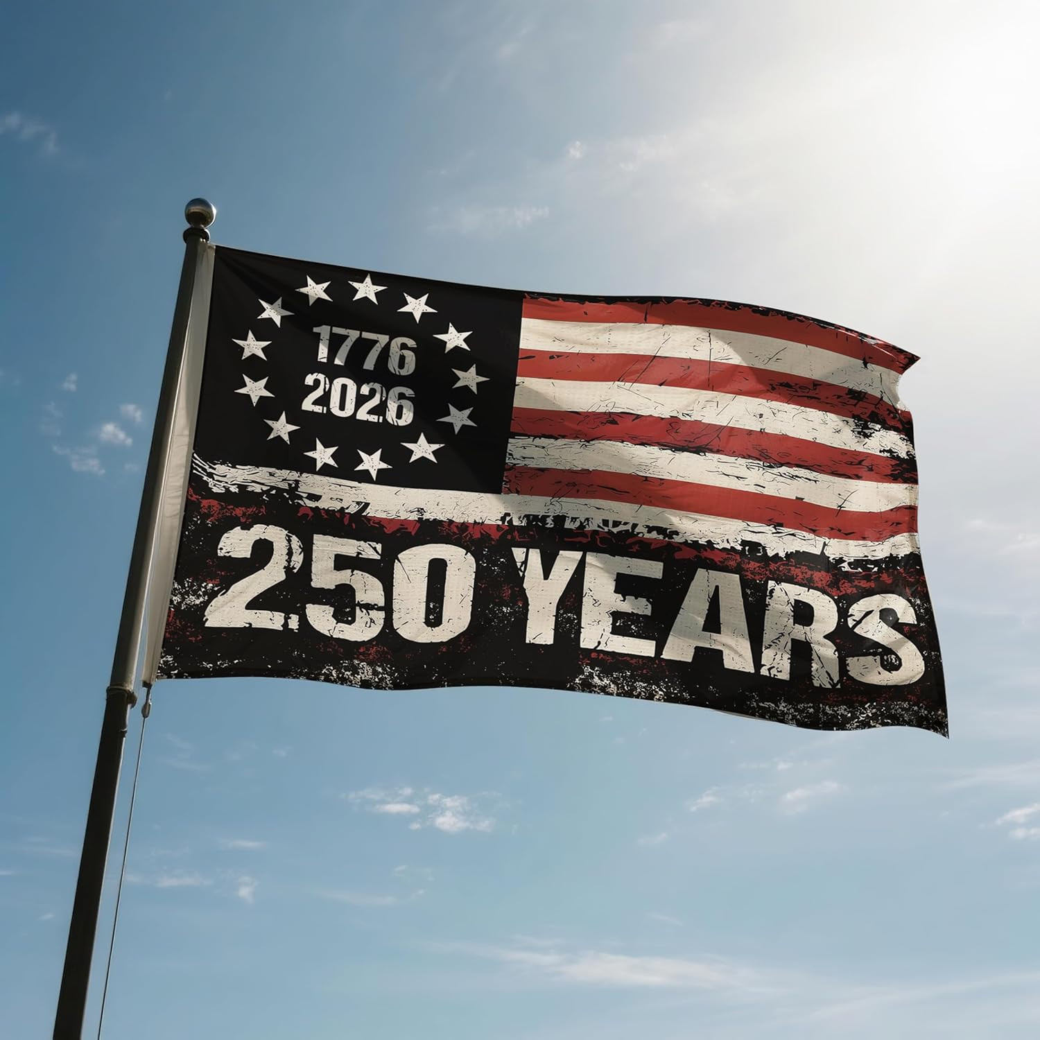 250Th Anniversary USA Flag 3X5, 250Th Anniversary American Flags for Outside, Pa