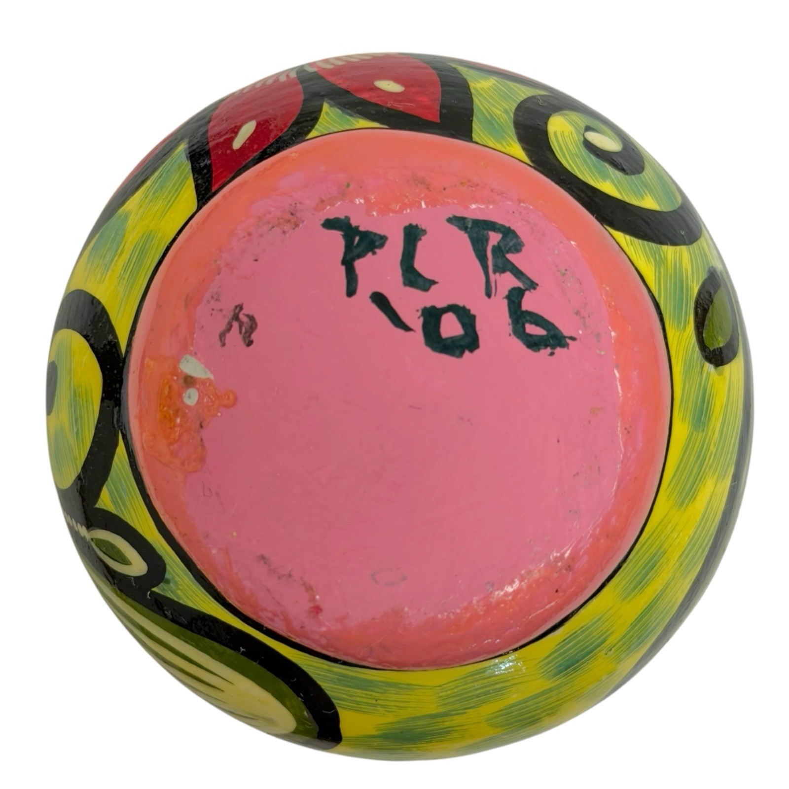 Vintage 2006 Handpainted Talavera Style Mexican Pottery Vase Signed Colorful