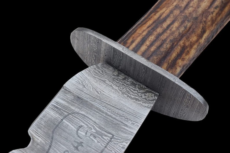 Supernatural Ruby’s Demon Knife Handmade Damascus Steel with Stag Antler Handle