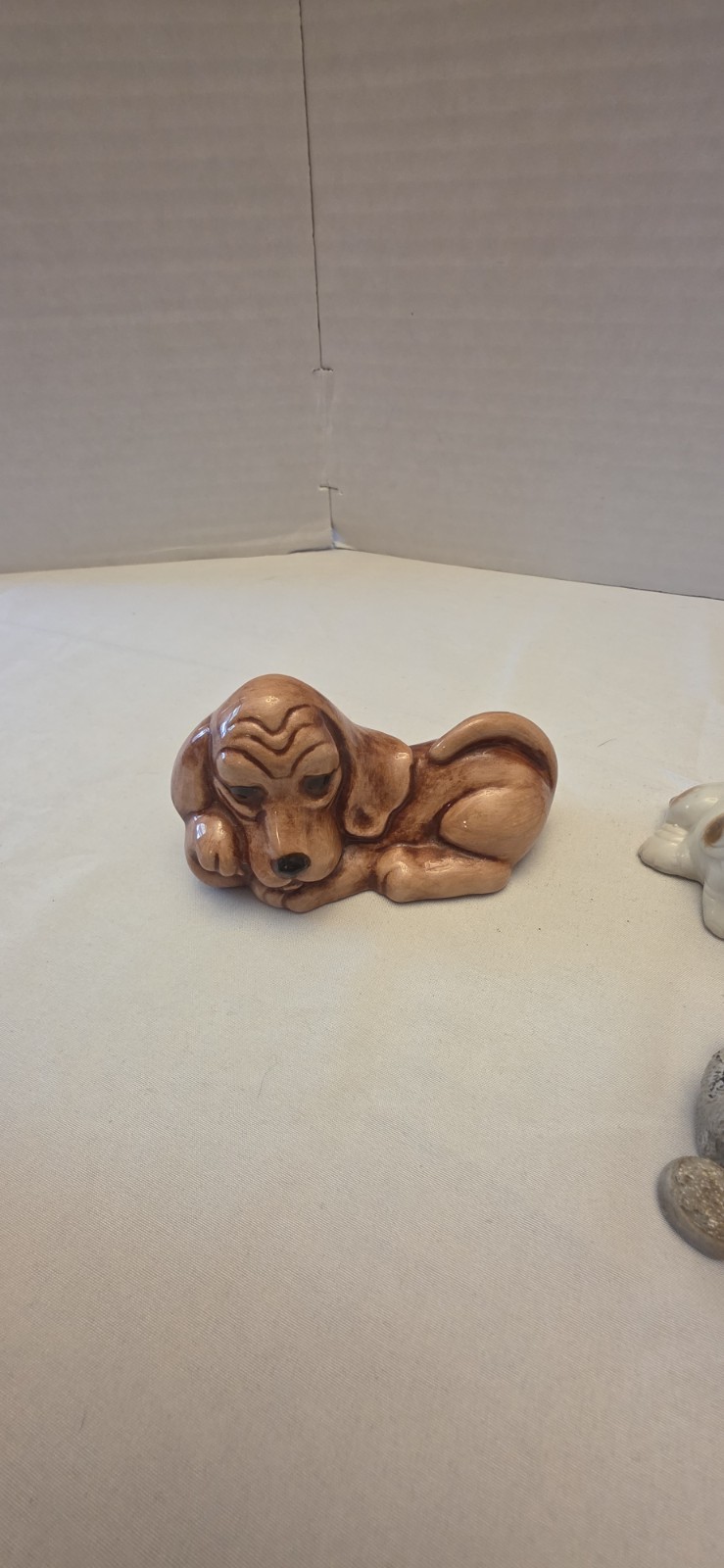Vintage Mini Dog Figurines Lot Of 7 RARE JAPAN WHEN OCCUPIED CERAMIC FIGURE