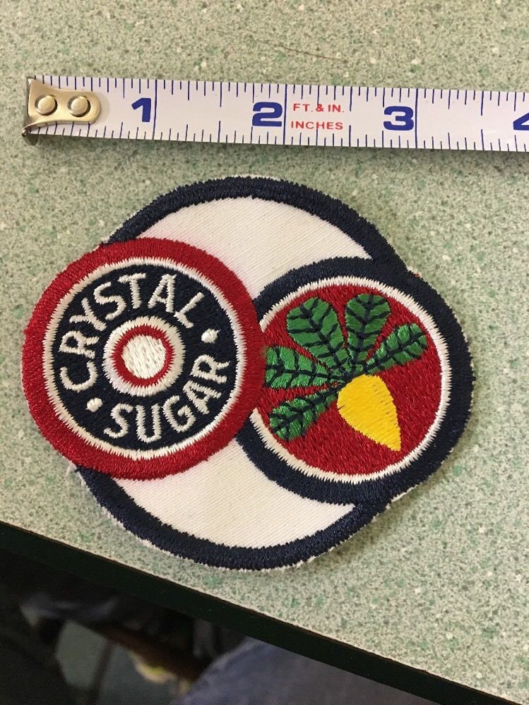 American Crystal Sugar Beet vintage agriculture 3″ X 3.5″ Jacket Patch
