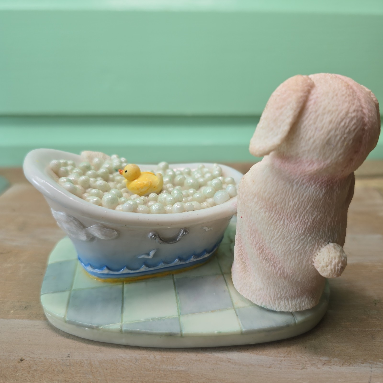 Rare! Cherished Teddies Kennedy Rub a Dub Dub Figurine 2006