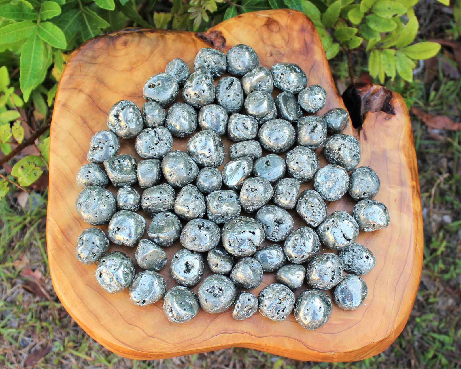 Wholesale Bulk 1 lb Lot Pyrite Tumbled Stone (Crystal Healing Fools Gold)