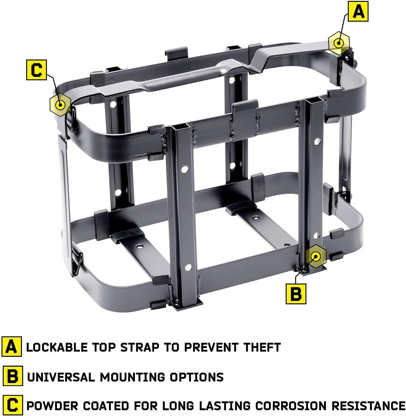 Emergency Gas Can Carrier – Lockable