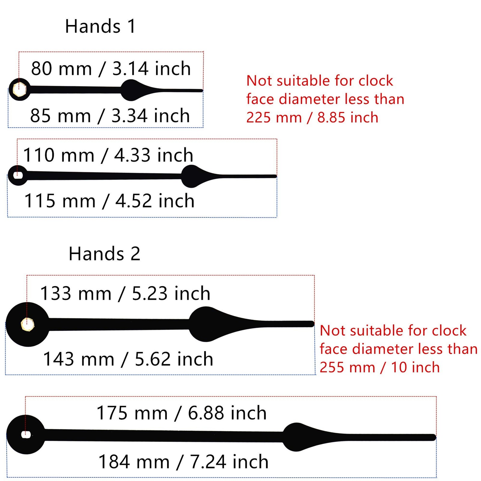 Include Hands Quartz DIY 12888Wall Clock Movement Mechanism Battery Operated DIY