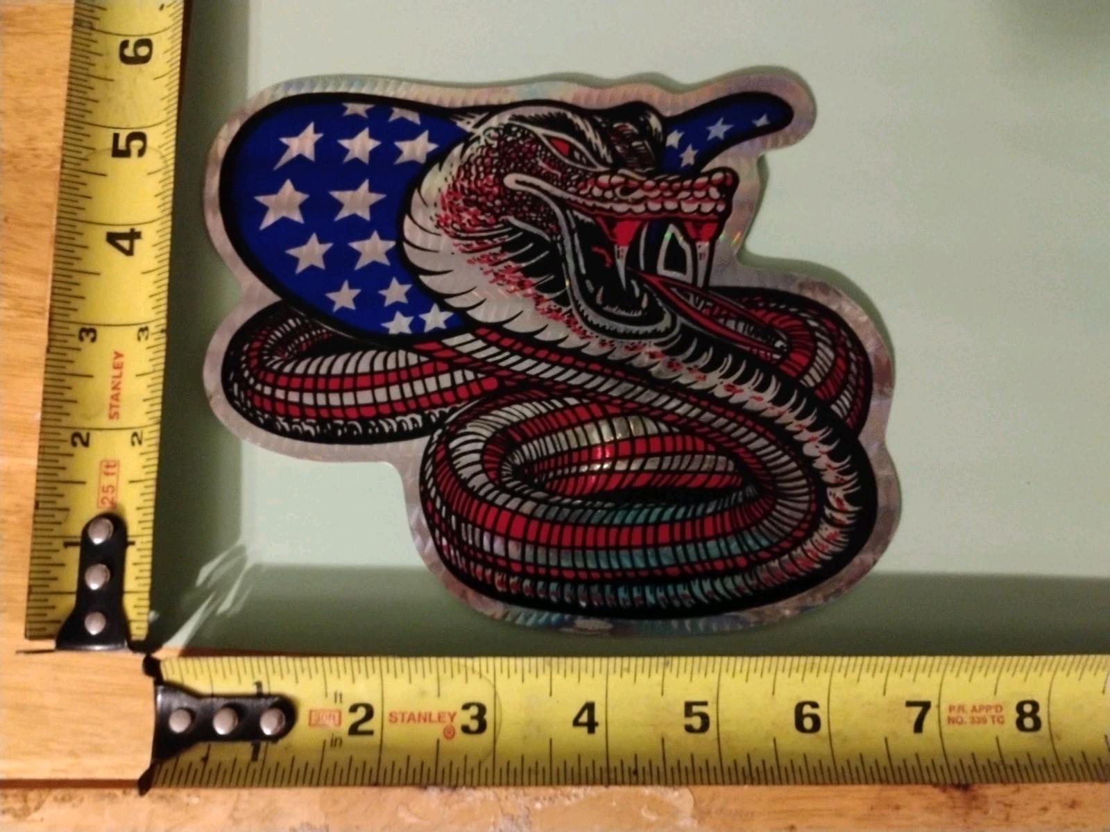USA Cobra Vintage Prismatic Decal. 6inx7in.
