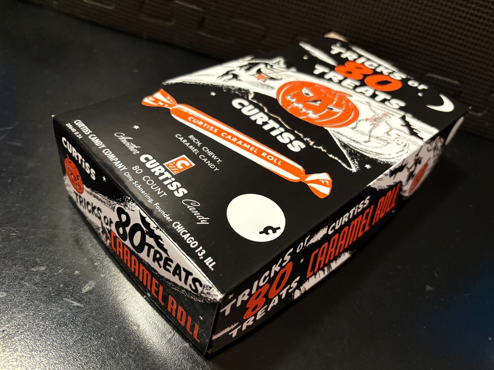 1950s Curtiss Caramel Roll (Halloween, variation #2) – Custom design candy box