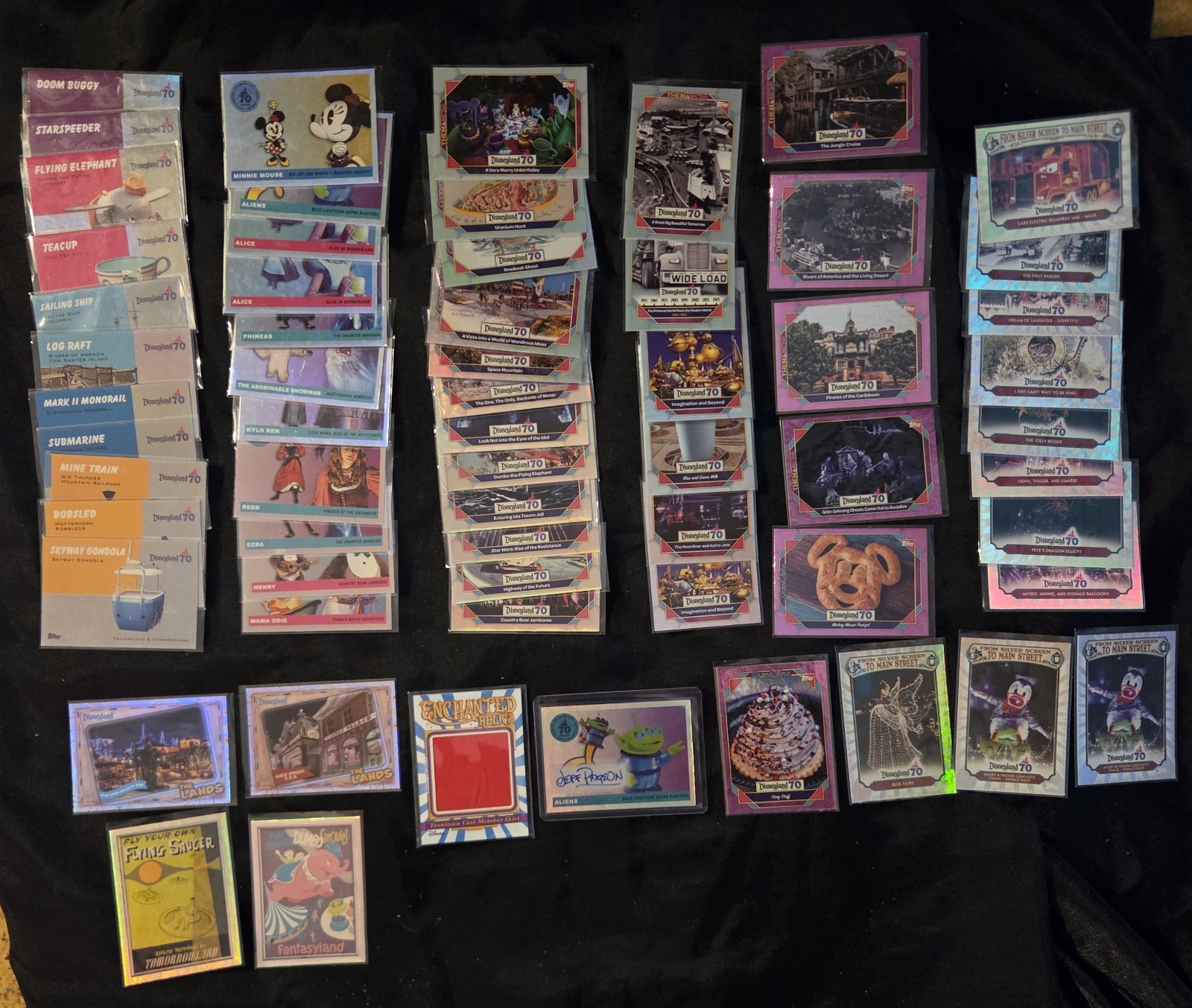 Disney Auto/Relic 70th 250+ Card Lot Jeff Pidgeon Toon Town Toy Story Aliens