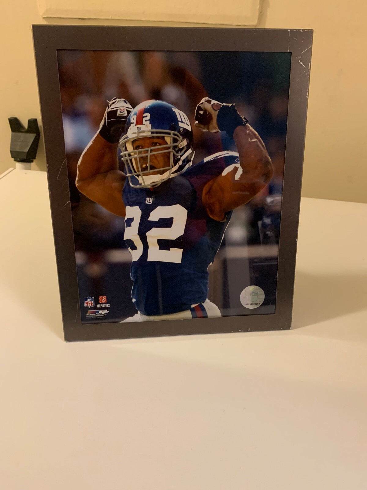 Official NFL Photo: NY Giants Michael Strahan ’06 – Silver stamp