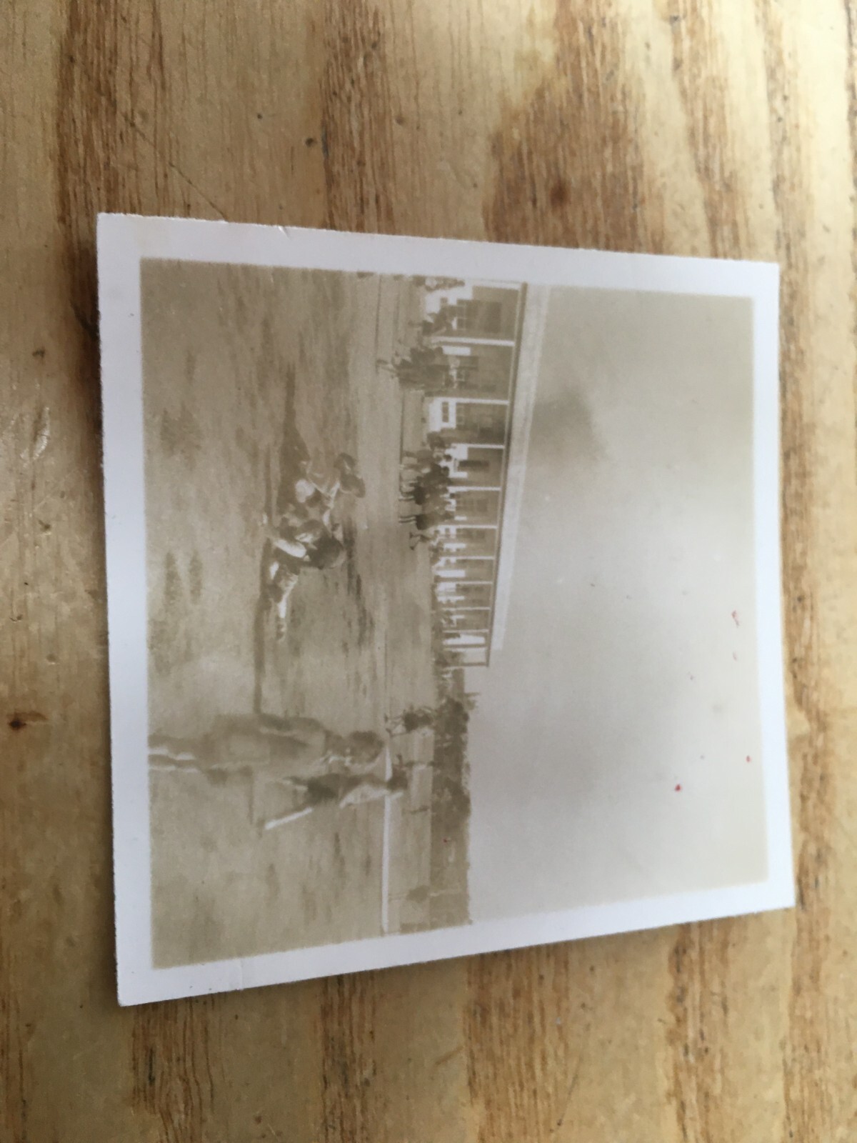 MALTA SCHOOL pupils RAF LUQA sepia faded small PHOTOGRAH 1961 6/6CM.