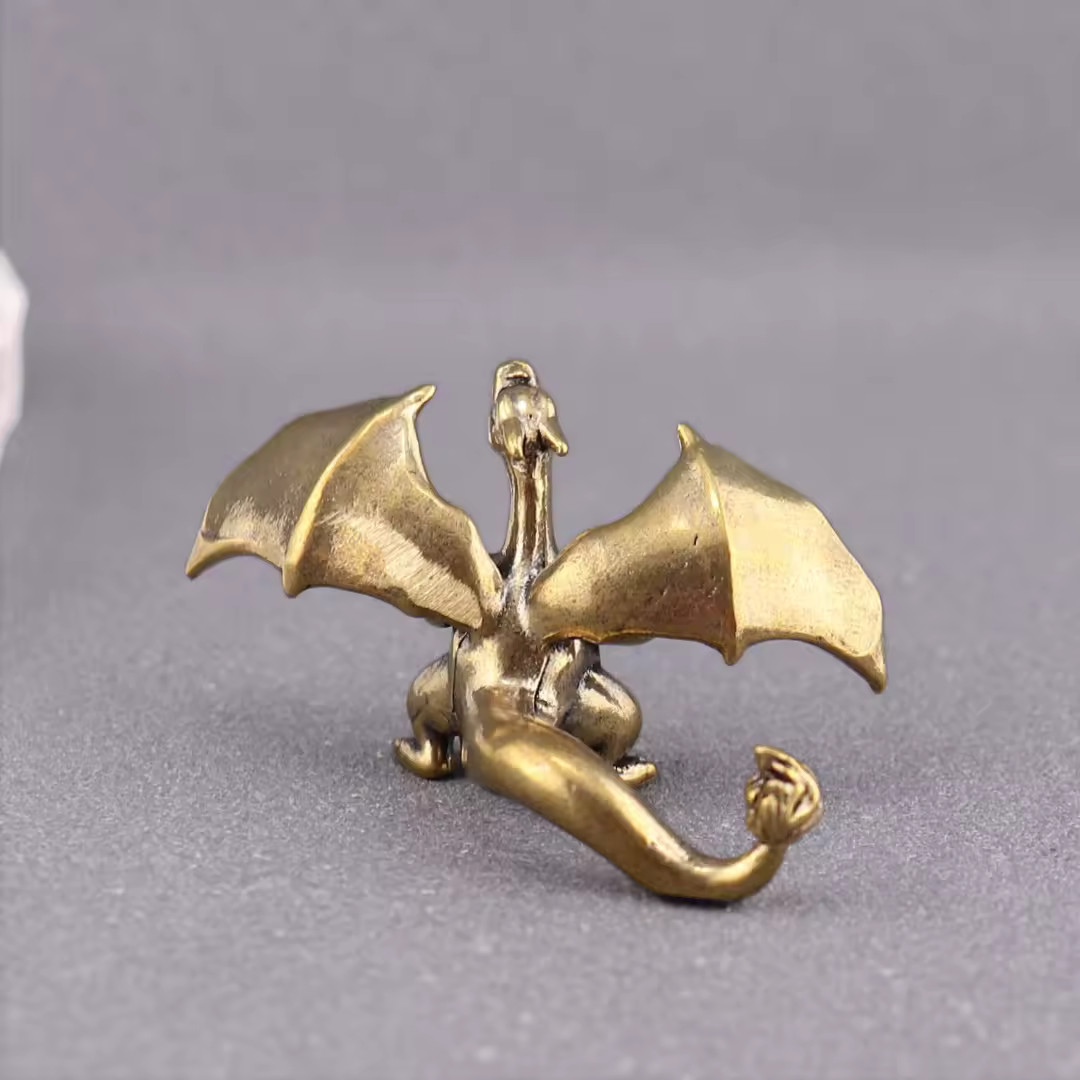Charizard Brass Statue Pokémon Metal Collectible Display Figurine