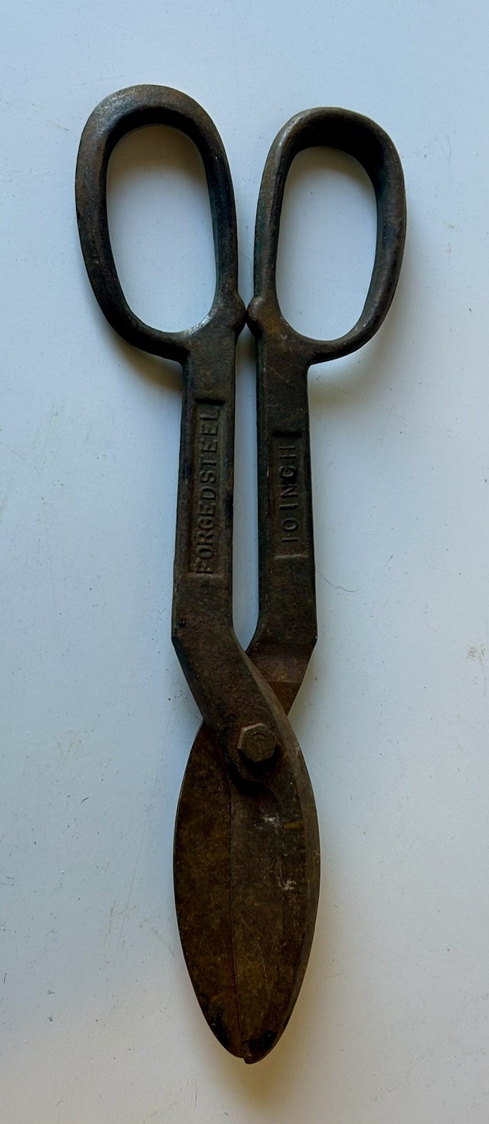 Vintage forged Steel Tin Snips/sheers 10 Inches