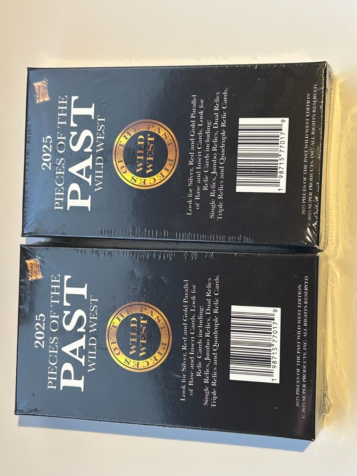 2025 Pieces of the Past Wild West Edition Sealed Box 4 packs 4 relics