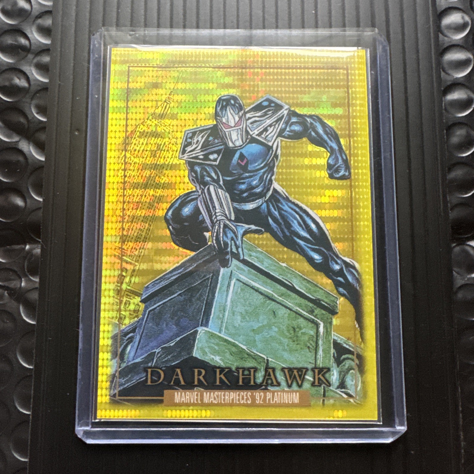 2024 Marvel Masterpieces ’92 Platinum Jusko #11 Darkhawk – Seismic Gold #/92