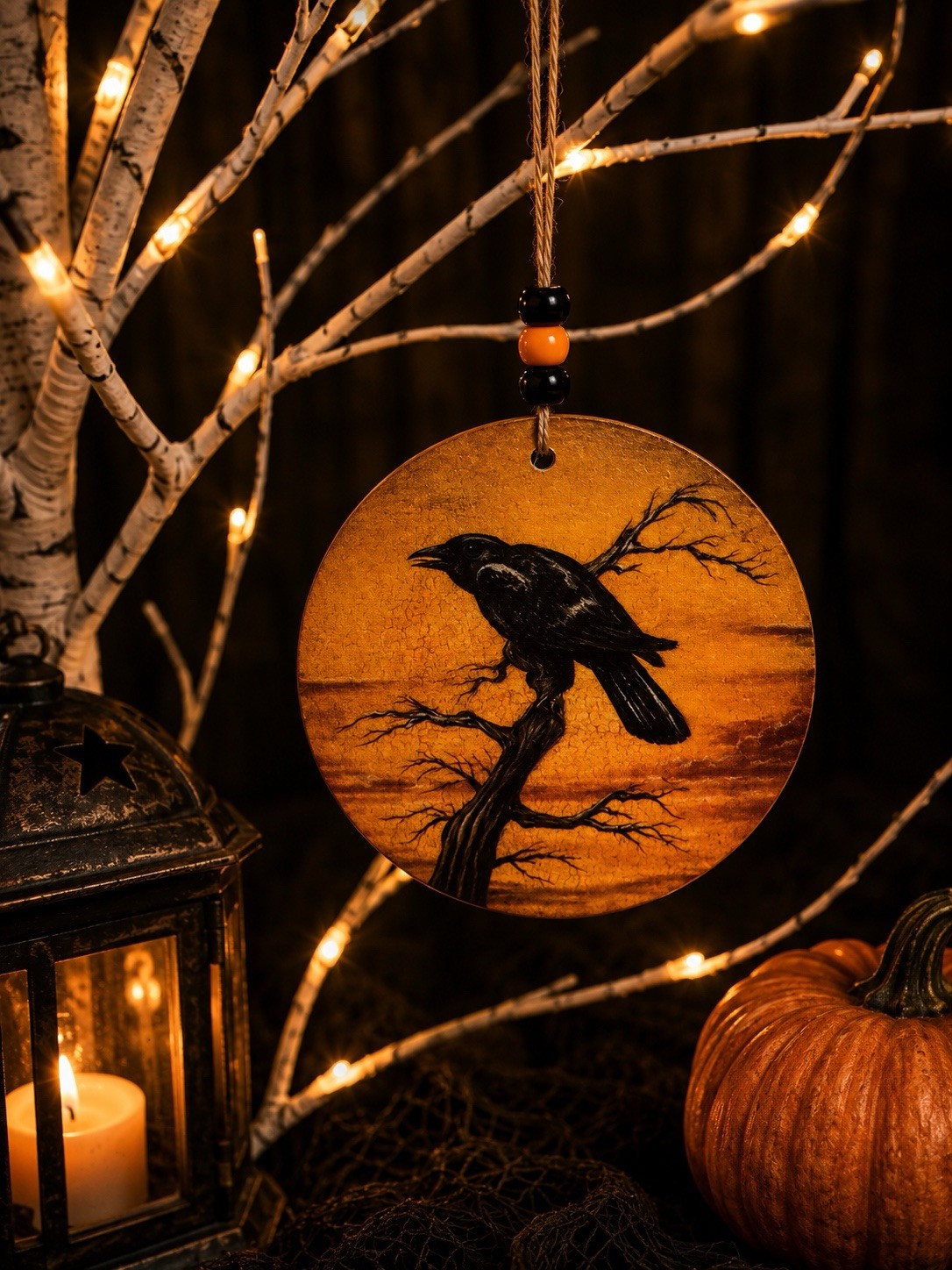 Bonnie Barrett Boardwalk Originals Hand Signed Halloween Tree Ornaments! 10 Set!