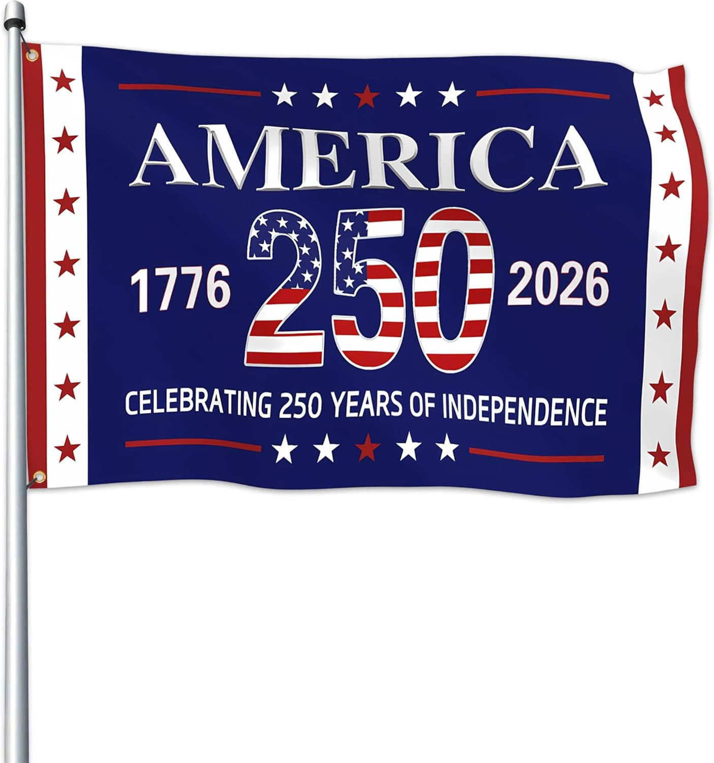 250Th Anniversary American Flag 3X5 Ft Celebrating 250 Years Patriotic of Indepe