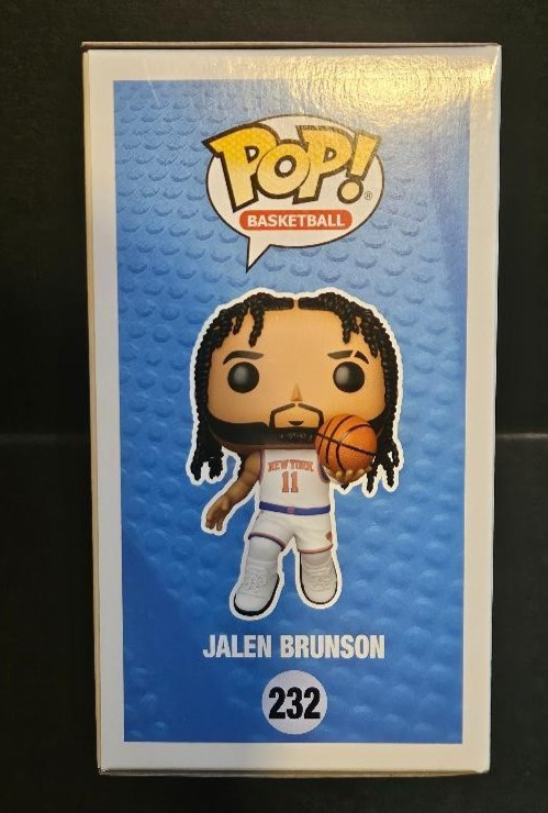 Funko Pop NBA Jalen Brunson #232 NY Knicks White Association Edition Jersey