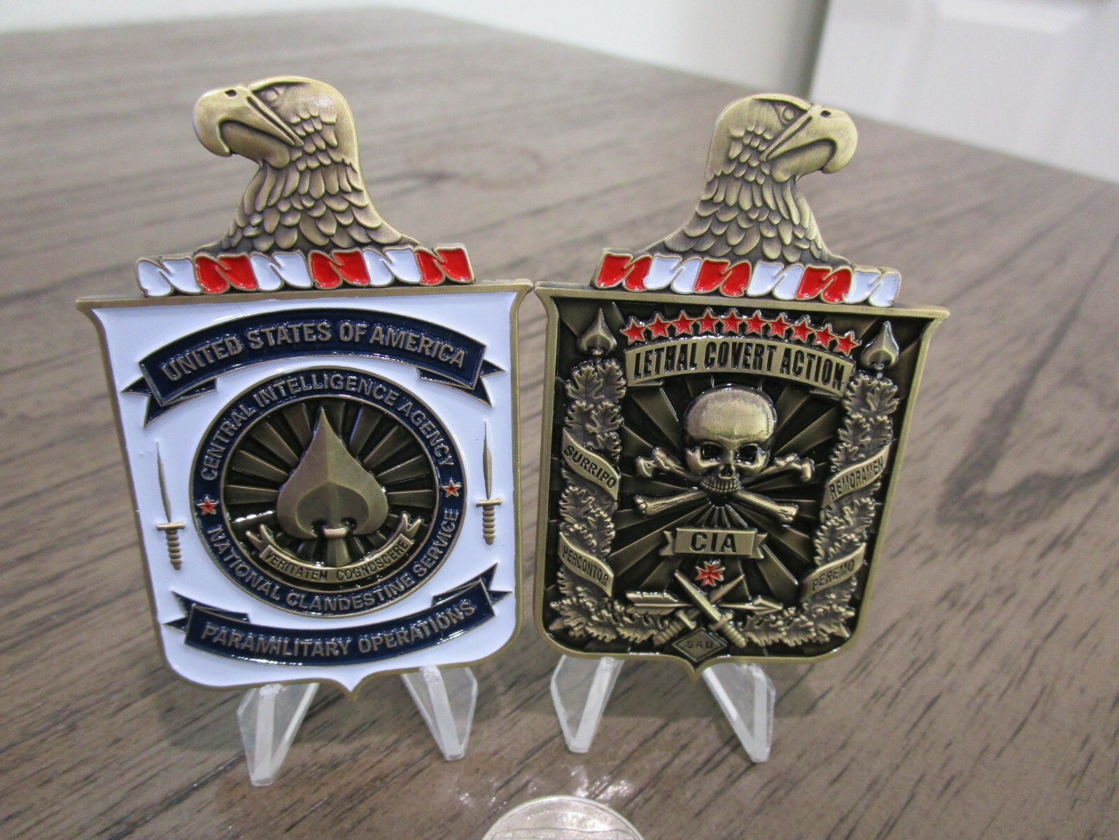 Covert Operations HUMINT Clandestine Paramilitary CIA Challenge Coin