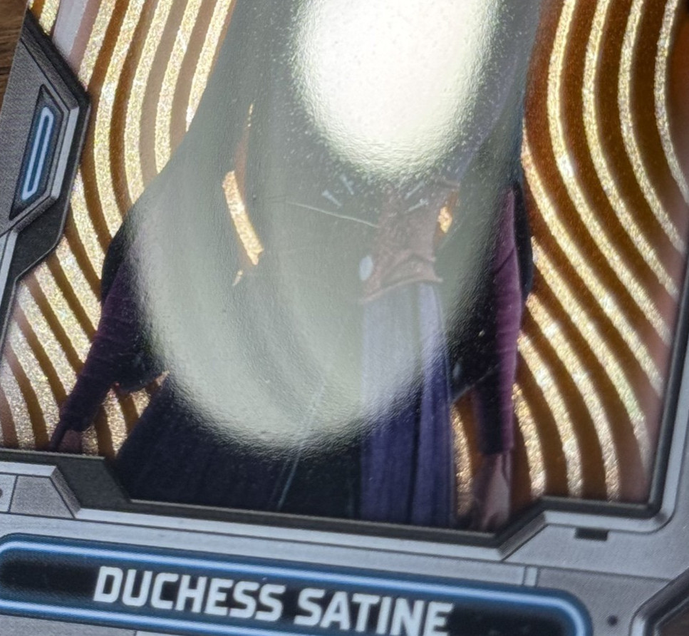 Duchess Satine 2023 Topps Star Wars High Tek ORANGE 19/25 Diffractor WAVE #27