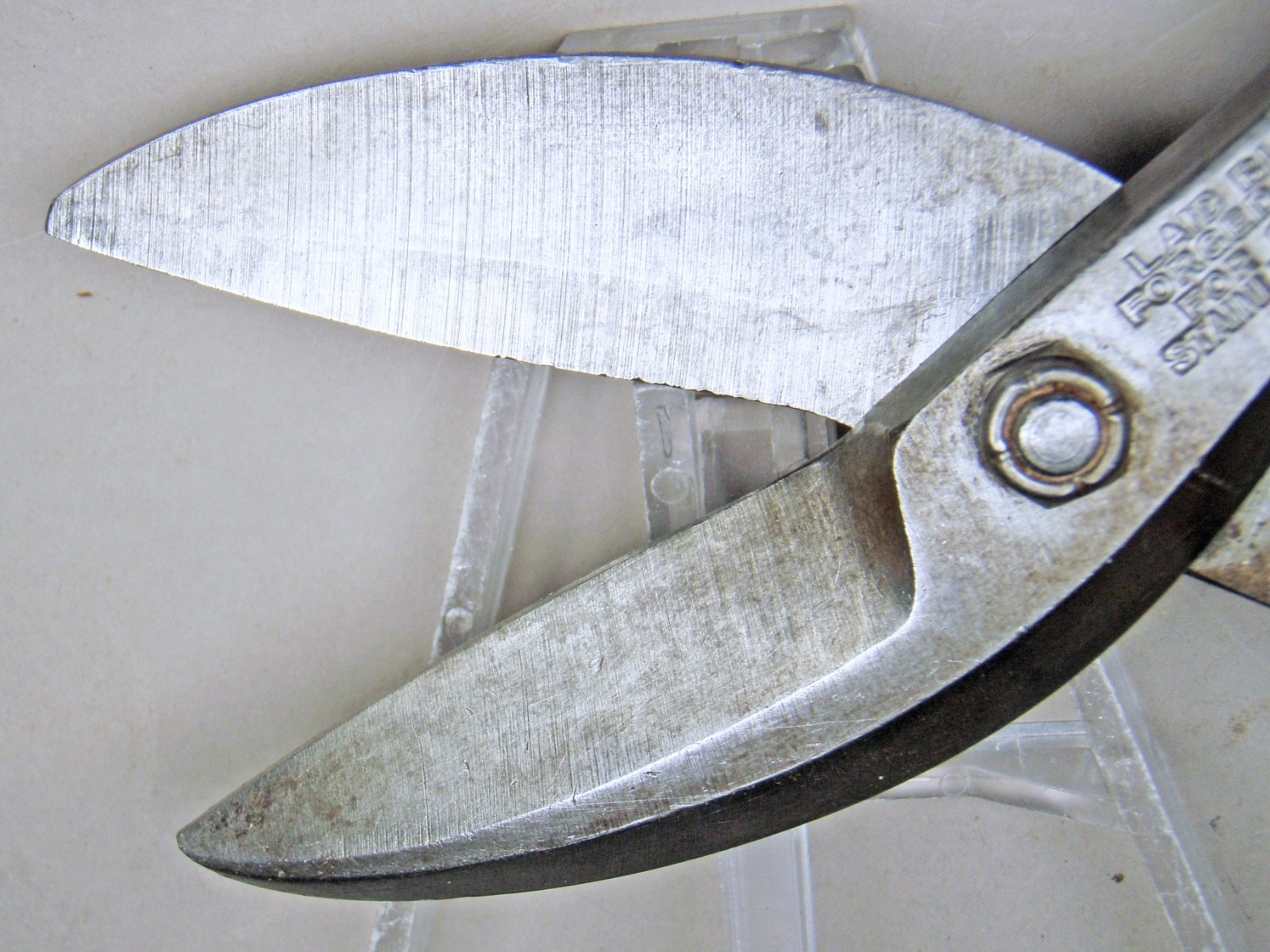 Vintage Pexto No 10 Tin Snips 11.5″ OAL Cuts 24ga Stainless Made in USA ==EXC==