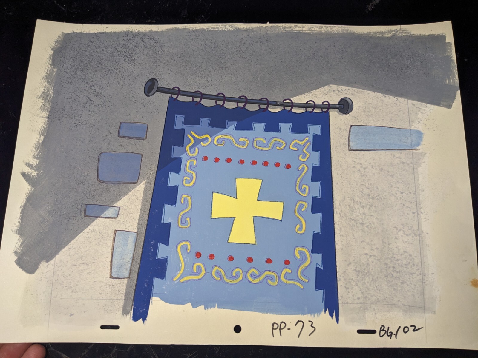 Animation Cel Background Production Art Vintage cartoons Disney Marvel Lot BG31